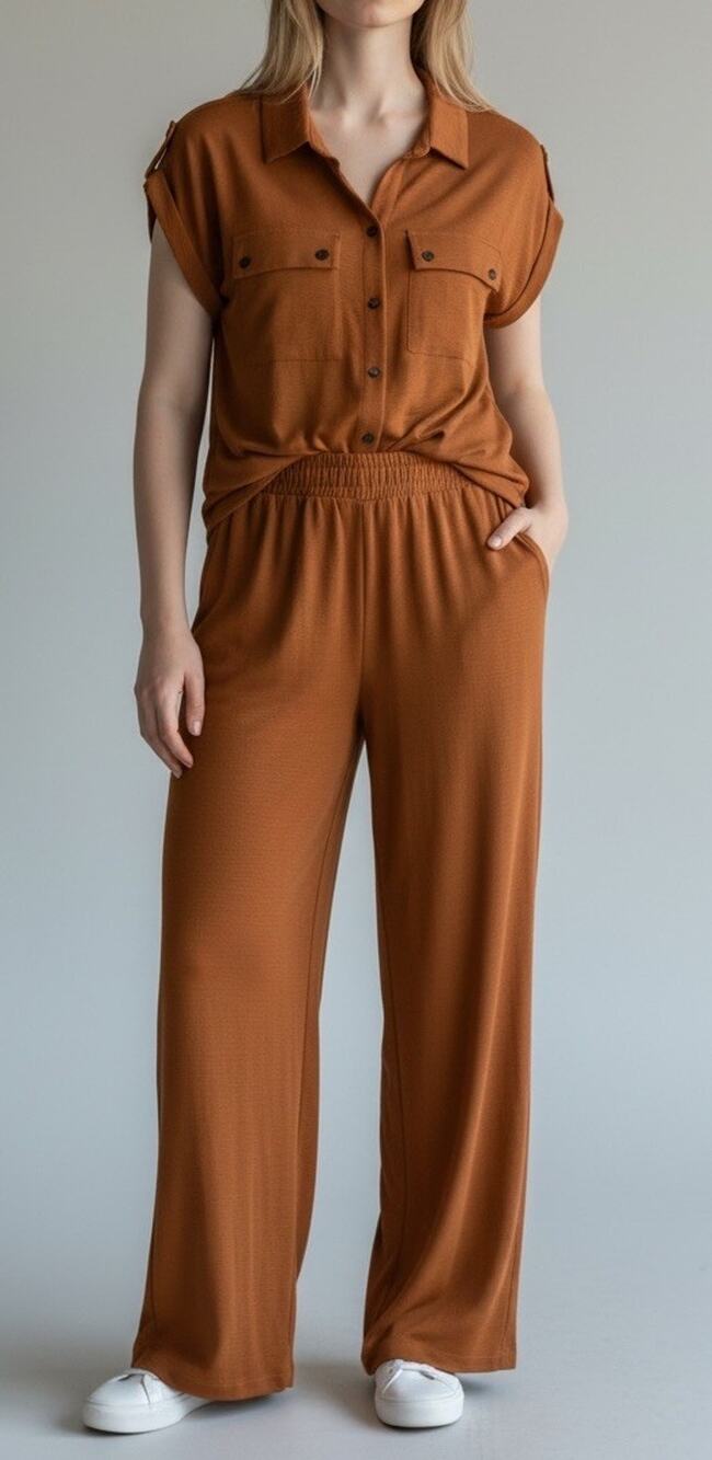 Elizabeth & Nicole Women’s 2 Piece Outfit Burnt Orange Size Small